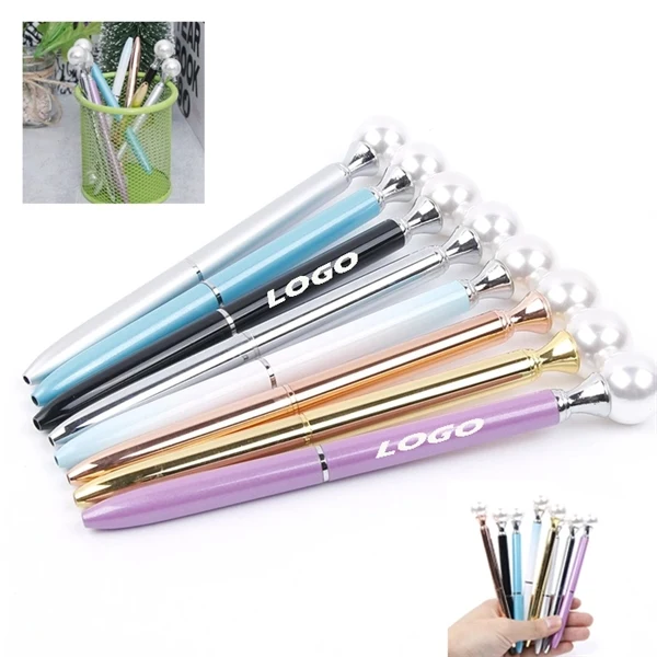 Pearl Crystal Metal Pen 1