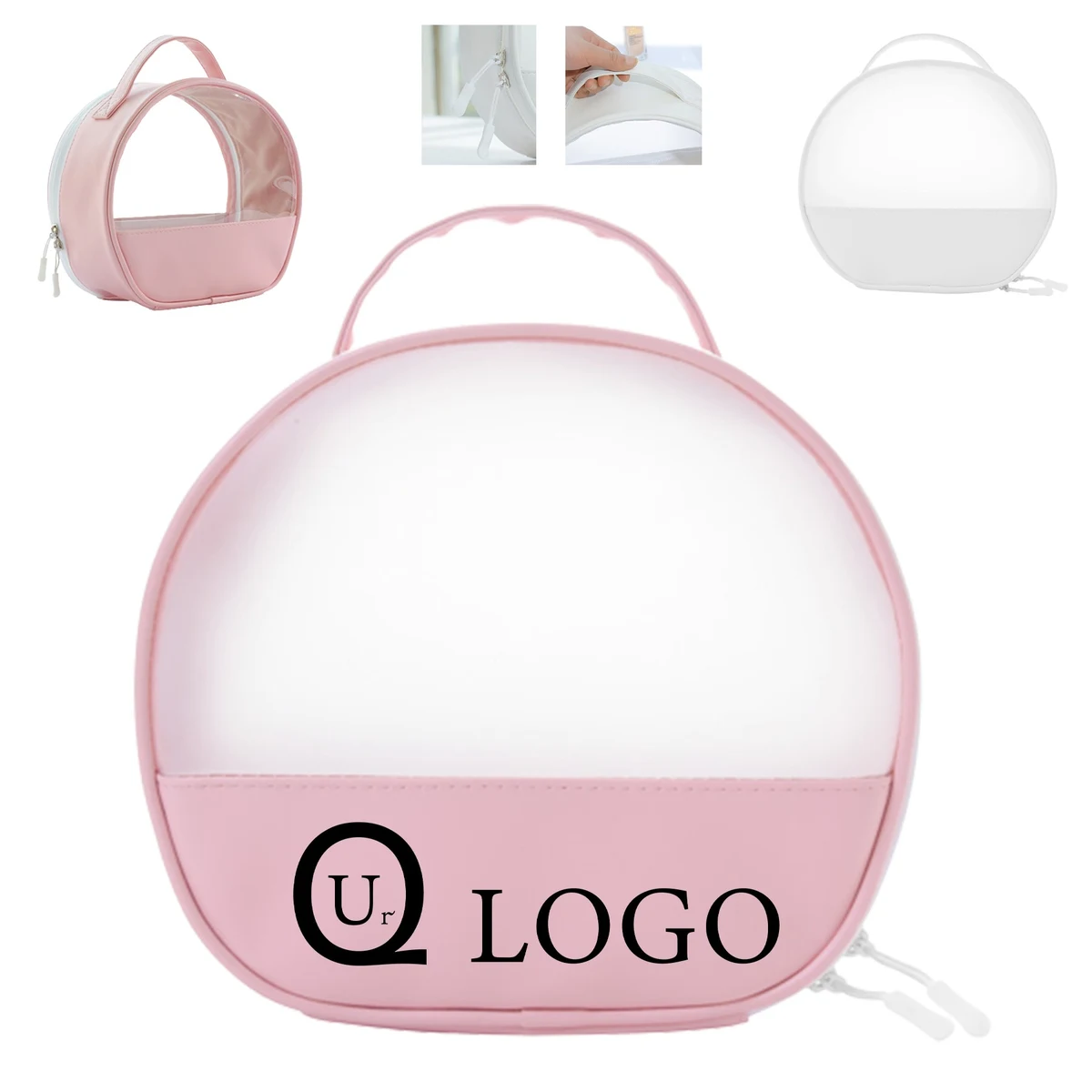 Pu Leather Clear Makeup Bag 1