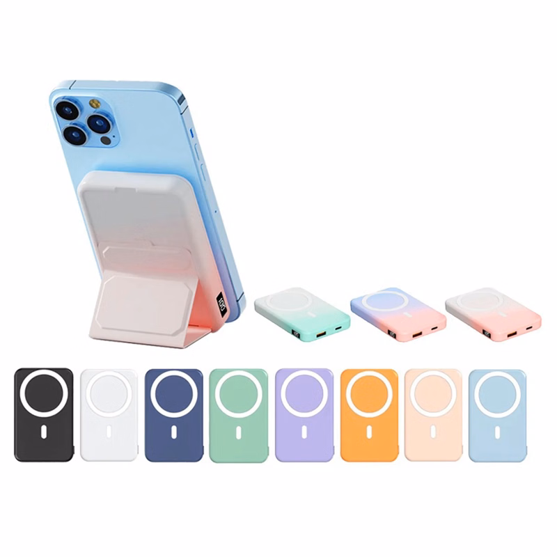 5000mAh Foldable Stand Magnetic Wireless Charging Power Bank