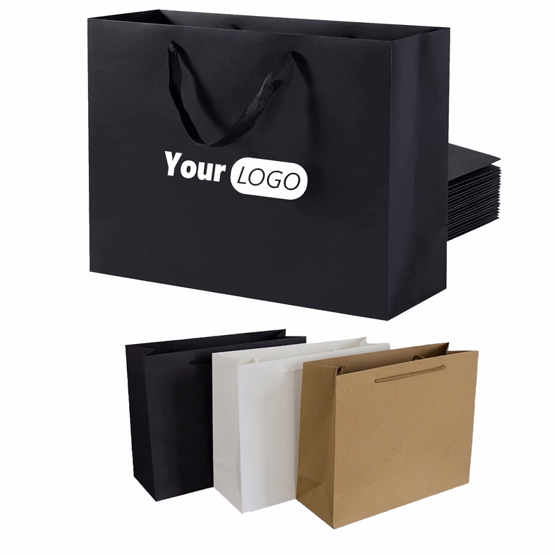 Customizable Horizontal Cardstock Tote Bag