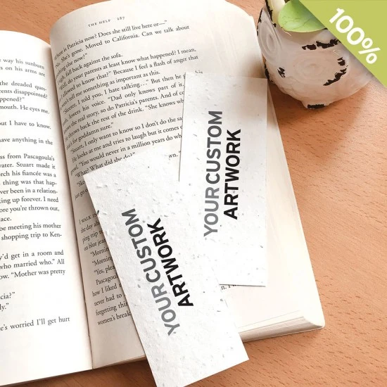 Double-Sided Small Seed Paper Bookmarks 1