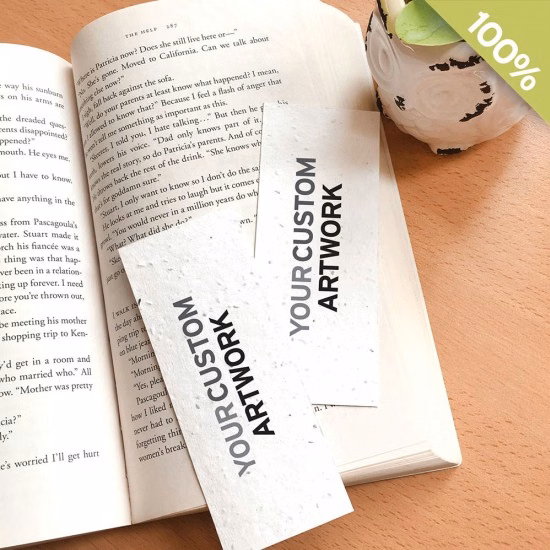 Double-Sided Small Seed Paper Bookmarks