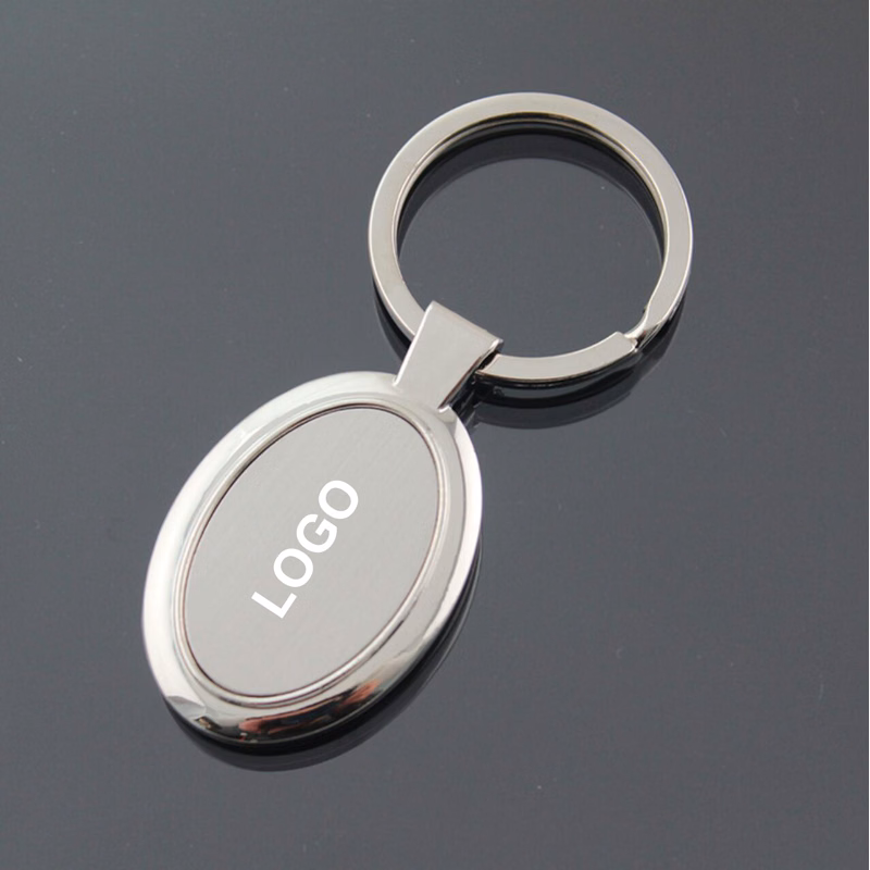Ellipse Zinc Alloy Key Chain