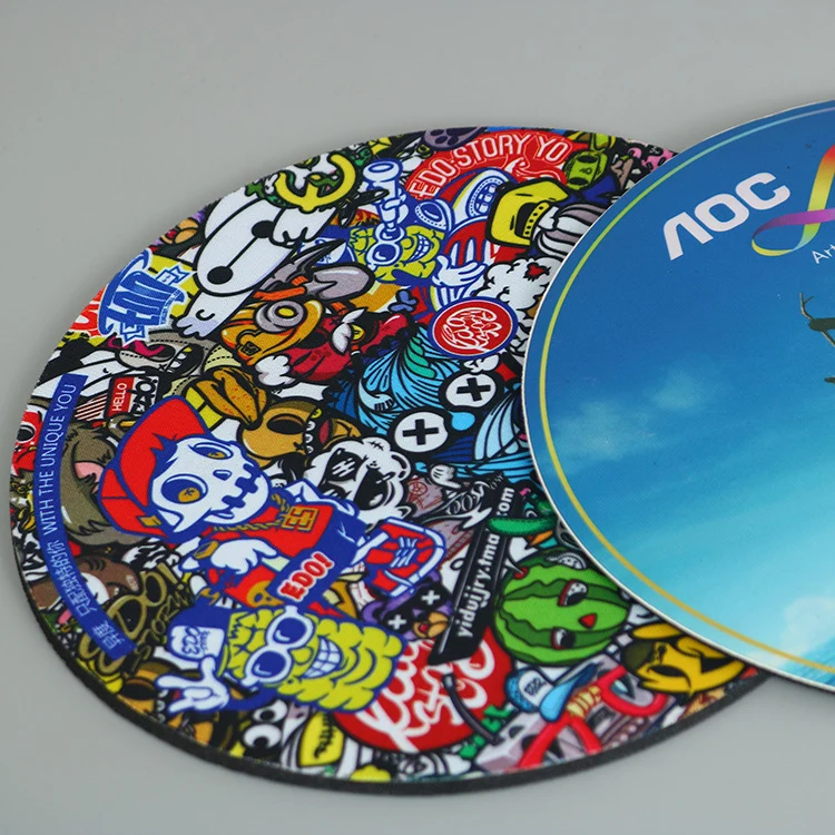 PVC Rubber Round Mousepad 1