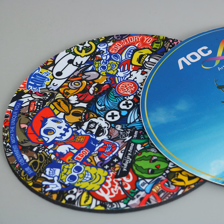 PVC Rubber Round Mousepad