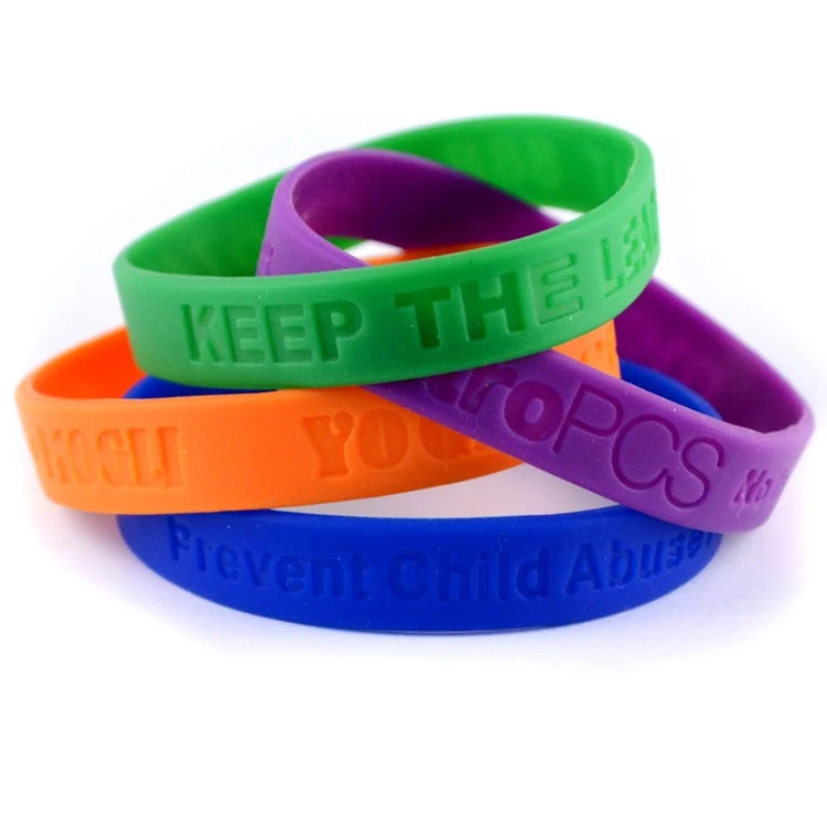 Debossed Silicone Wristband - RUSH 1