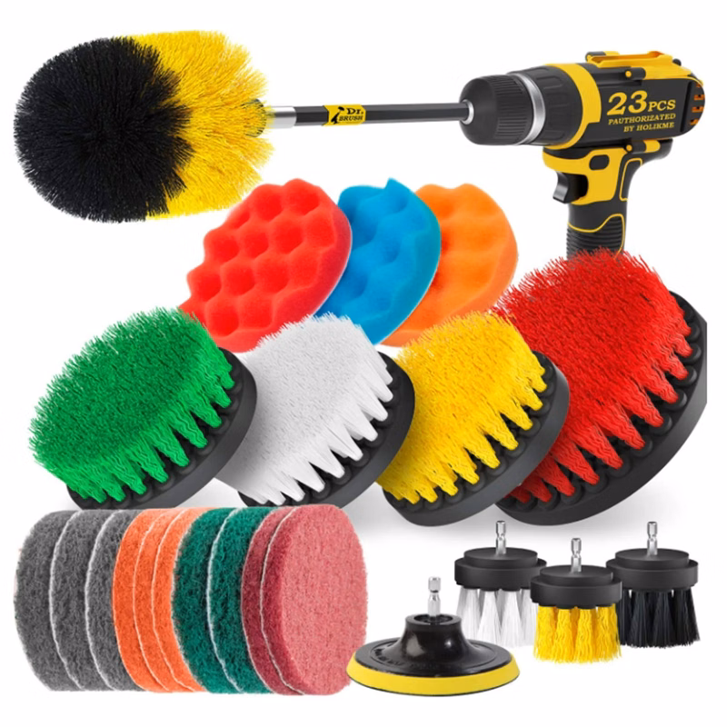 23 Piece Power Scrubber Drill Brush Attachment Set