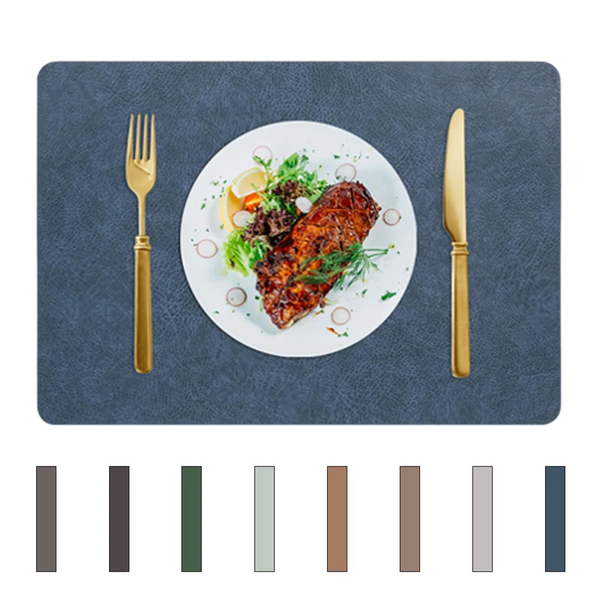Cowhide Pattern Heat-Resistant Placemat 1