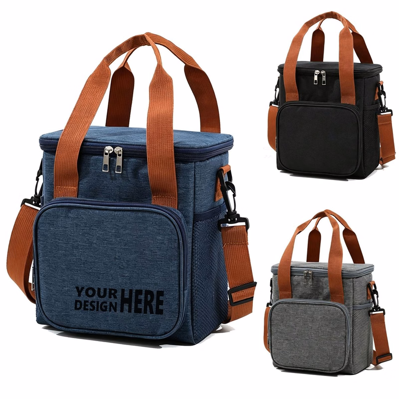 Insulated Thermal Lunch Cooler Tote With Shoulder Strap