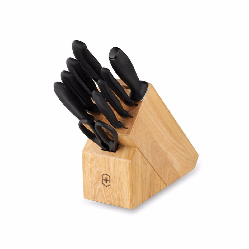 Victorinox® - Swiss Army German Made 10-Piece Block Kitchen Knife Set