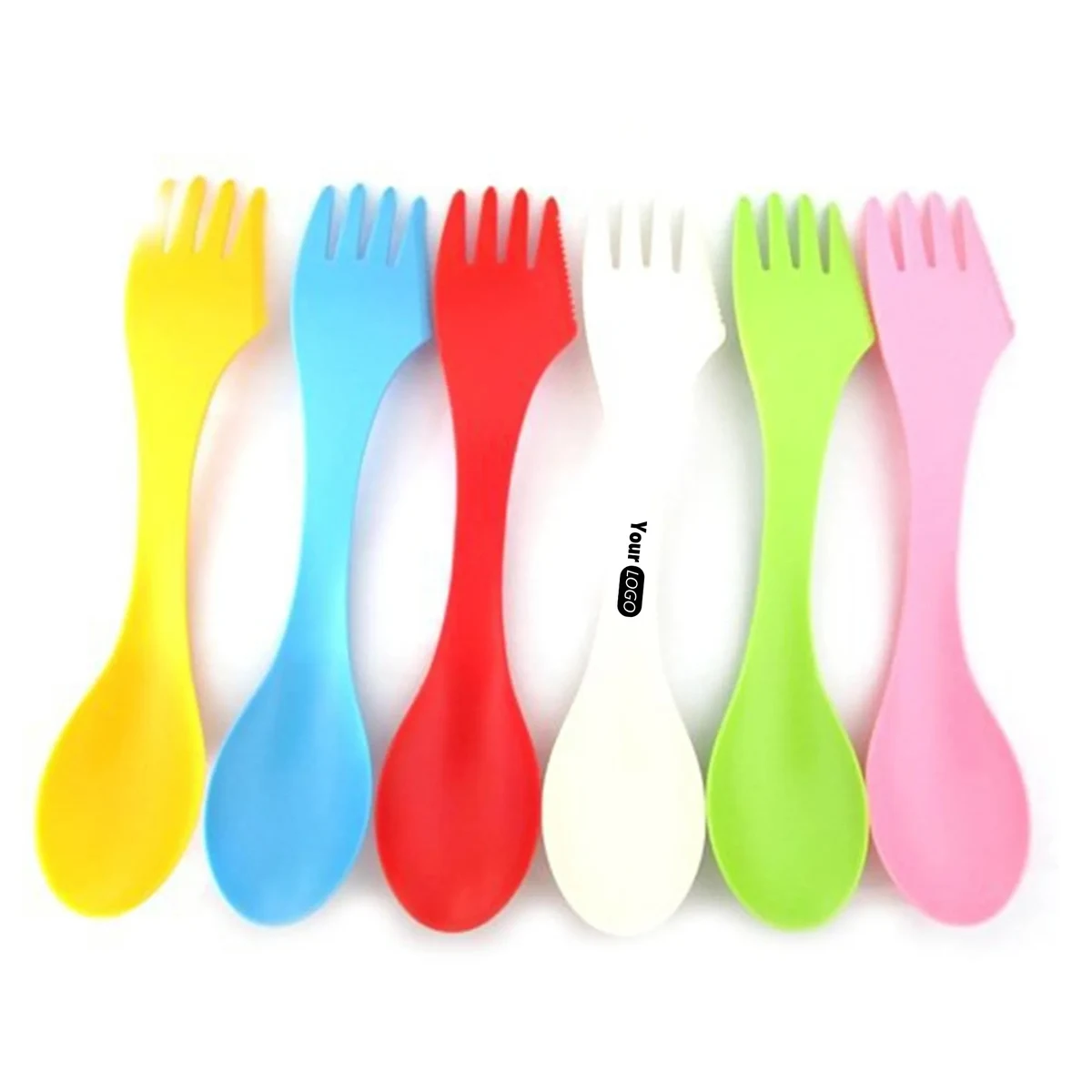 3 in 1 Plastic Tritan Sporks 1