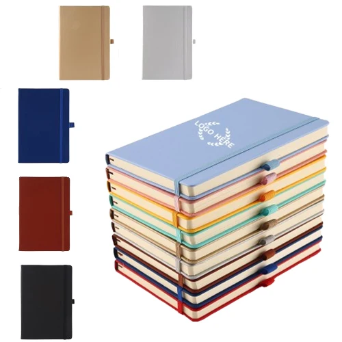 A6 Lined Notebook With Soft Strap Band 1
