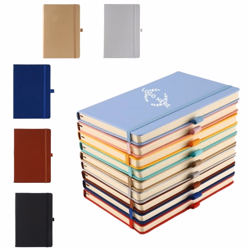A6 Lined Notebook With Soft Strap Band
