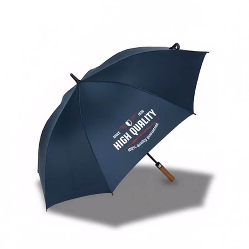 Auto Open Golf Umbrella with Wooden Handle