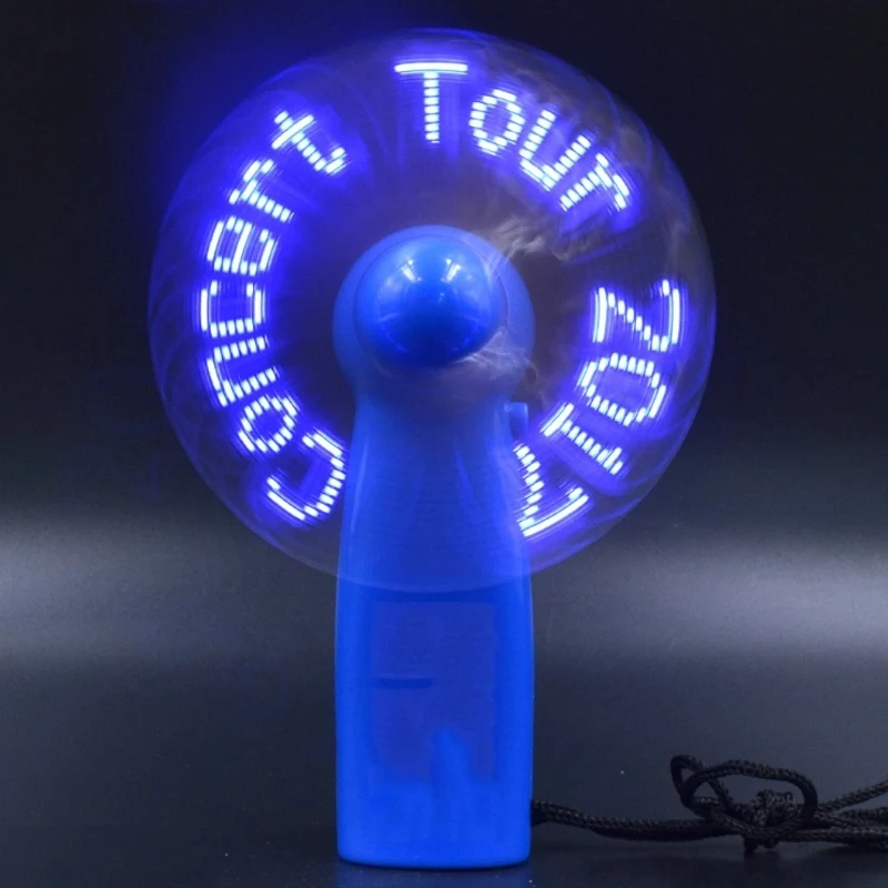 Flashing Logo LED Handhold Fan 1