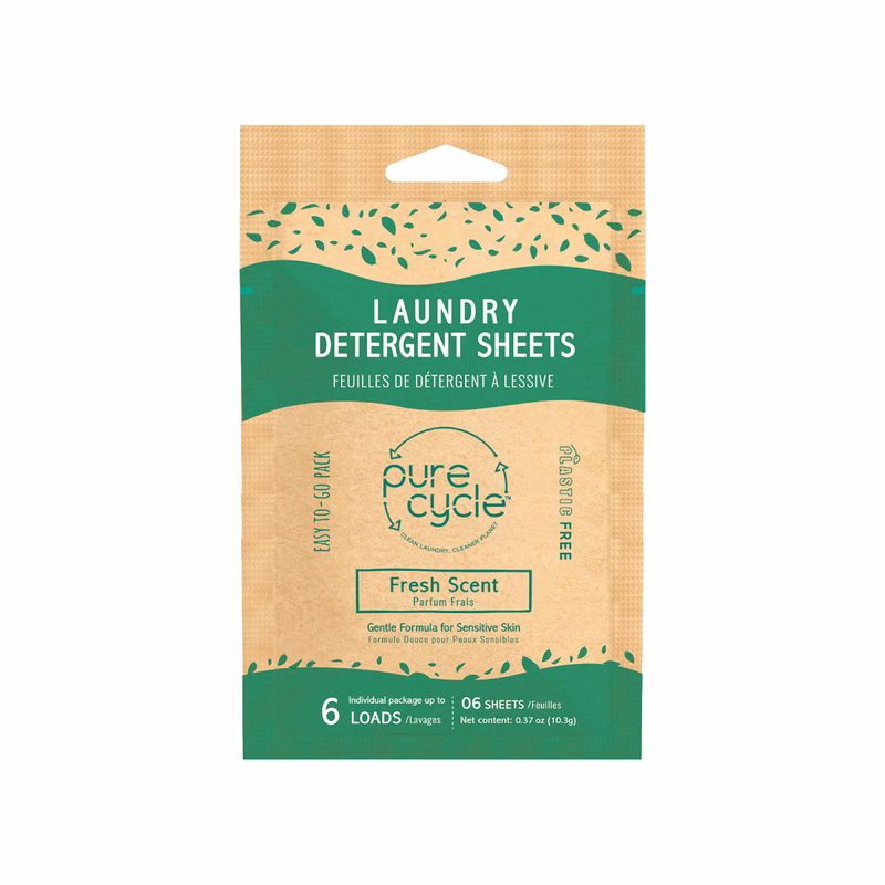 Pure Cycle Laundry Detergent Sheets