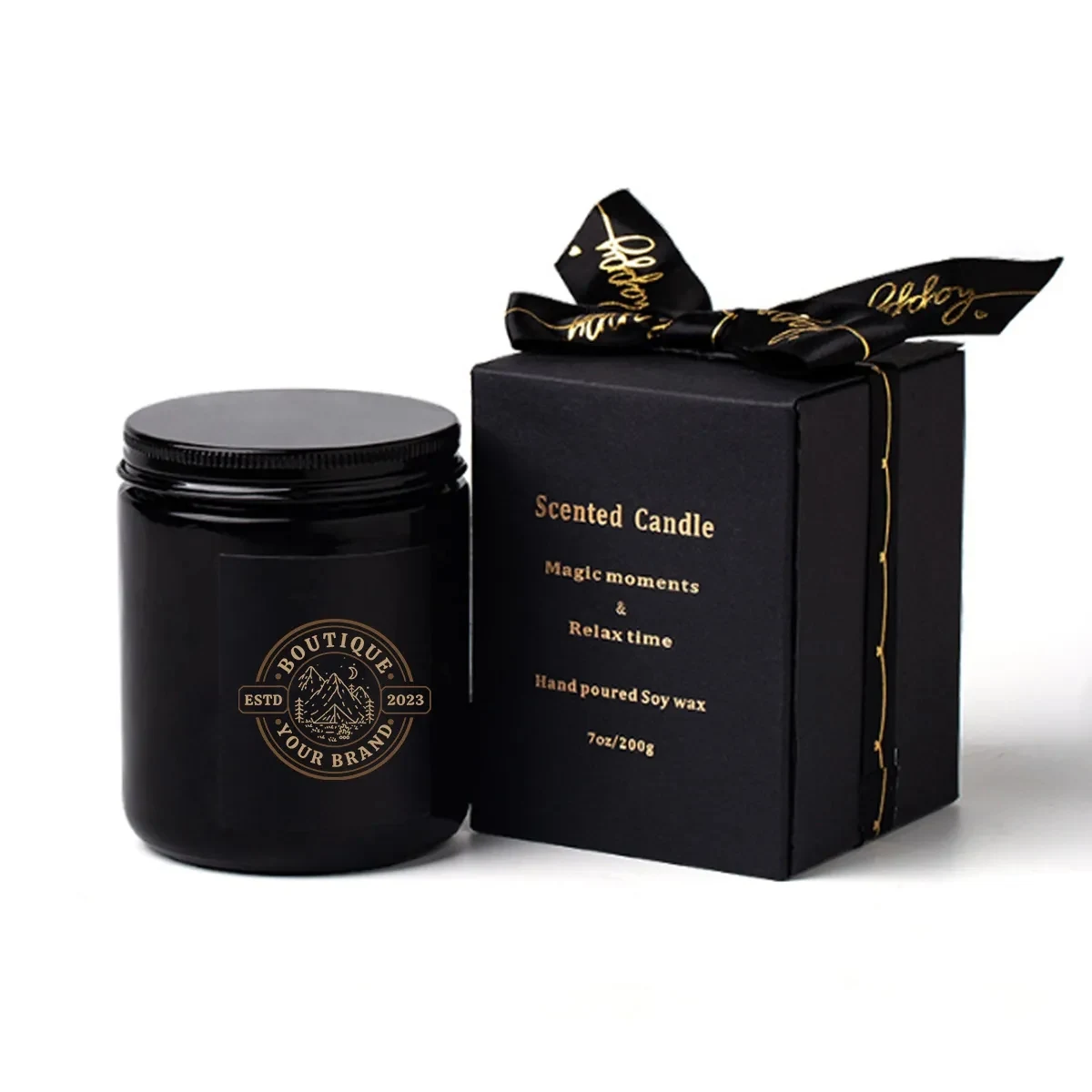7oz Aromatherapy Candle 100% Natural Soy With Gift Box 1