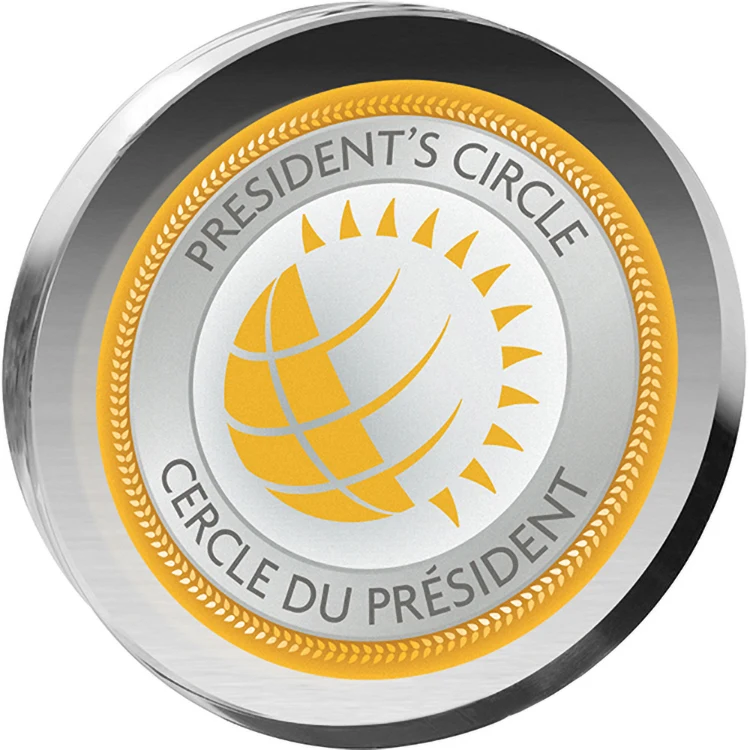 Clear Circle Paperweight 3/4" Acrylic (4" dia.) Full Colour PhotoImage 1