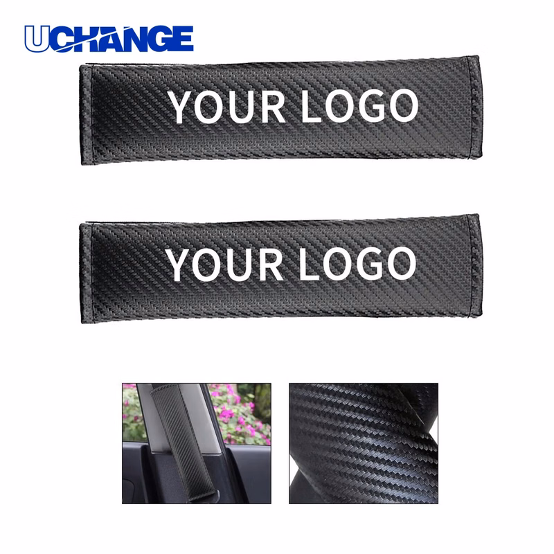 Soft Leather Car Seatbelt Pad Cushion for Comfort