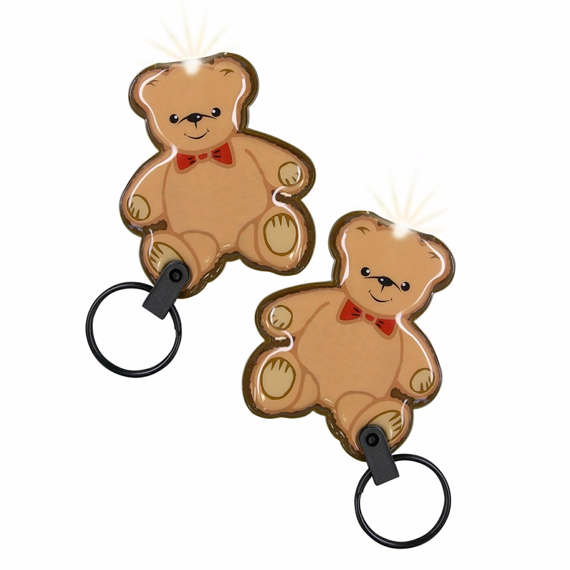ShapeLights™ Color-A-Shape Key Ring Flashlight (Teddy Bear)