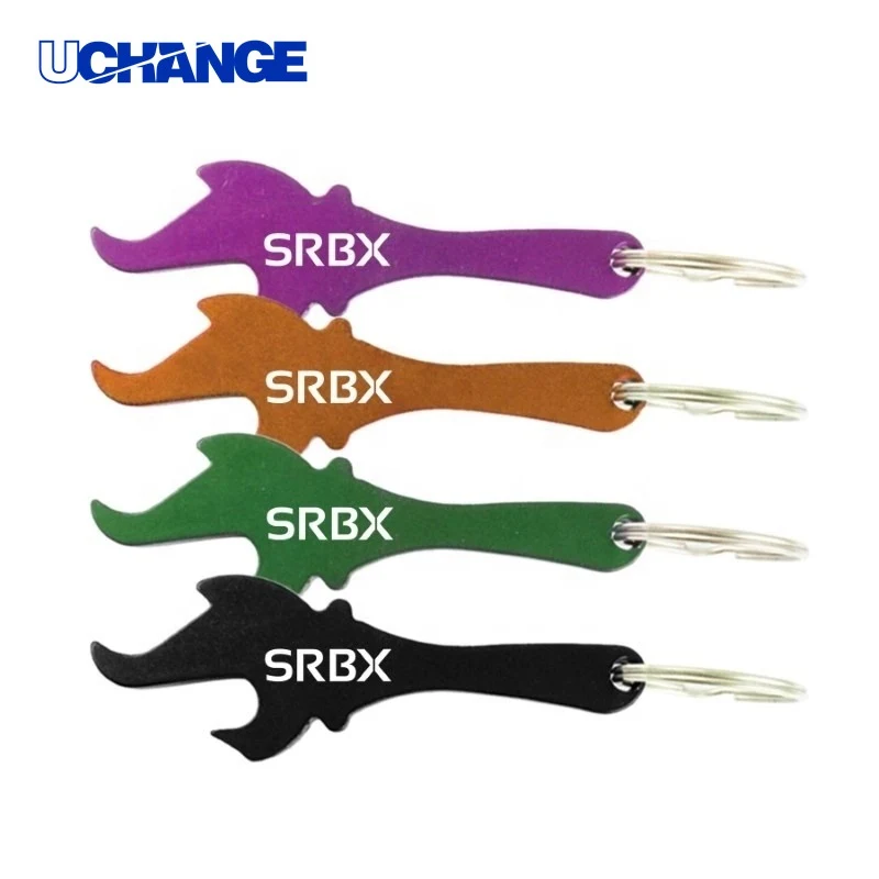 Torch-Shaped Aluminum Bottle Opener Keychain Novelty Bar Tool 1
