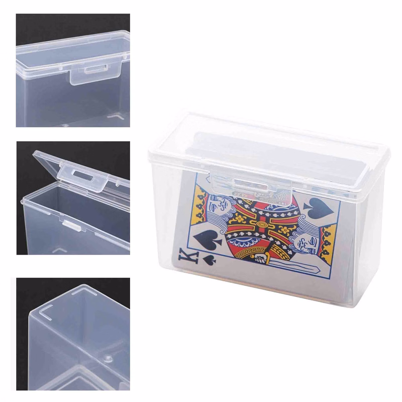 Clear Card Deck Box Plastic Playing Game Storage