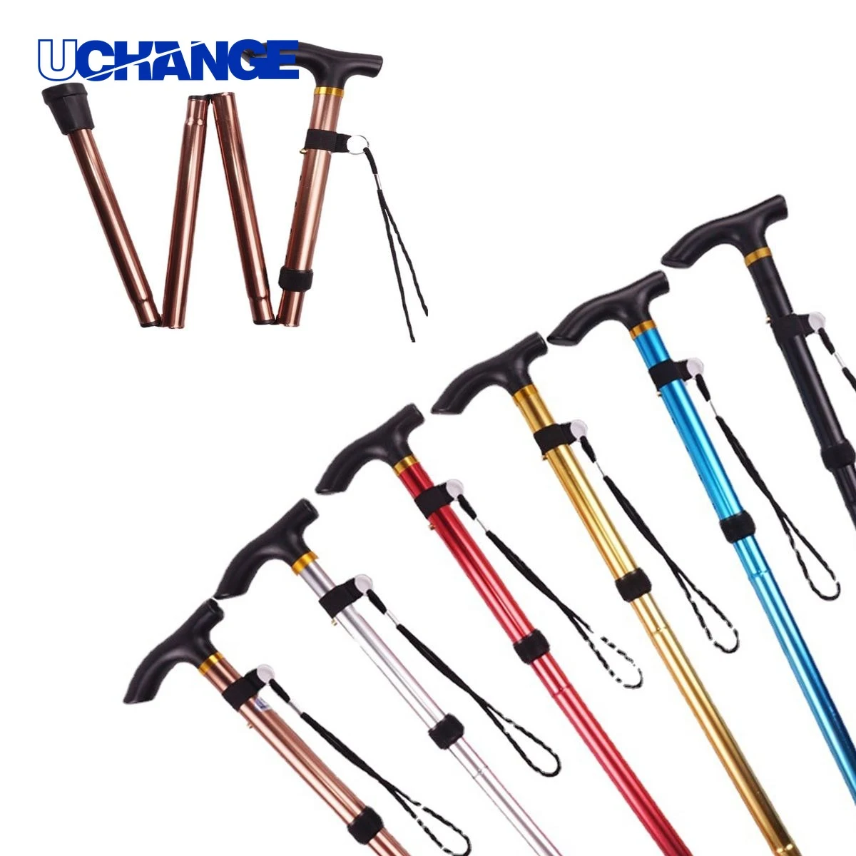 Trekking Collapsible Hiking Pole Alpenstock Tool for Climbing 1