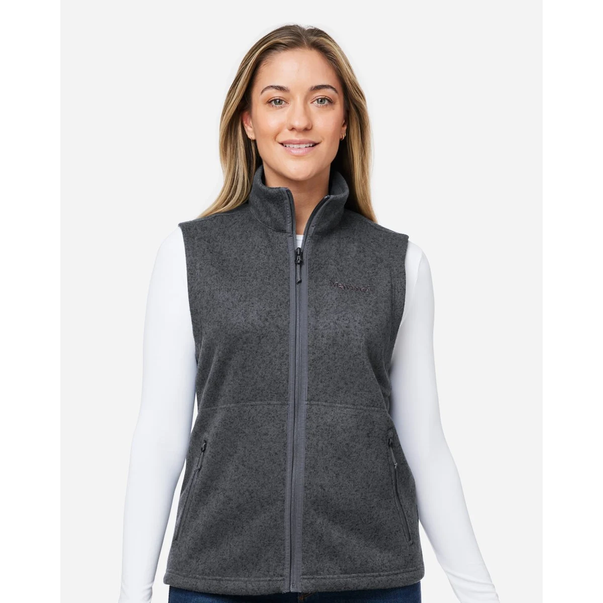 Women's Drop Line Fleece Vest - M16251 1