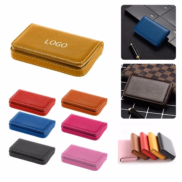 PU Leather Business Card Holder