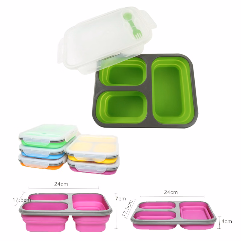 Folded Silicone Food Box
