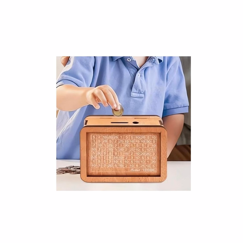 MOQ100 Wooden Piggy Bank