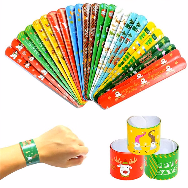 1 3/16" PVC Slap Bracelets