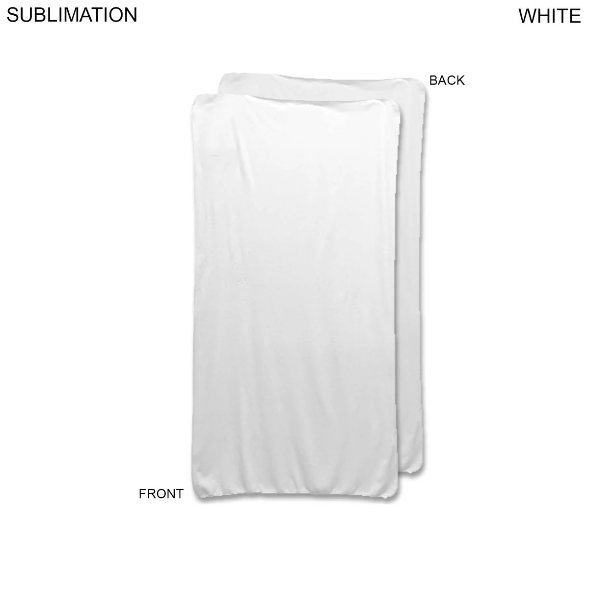 Ultra Soft and Smooth Microfleece White Stadium sized Blanket, 30x60, Blank Only 1