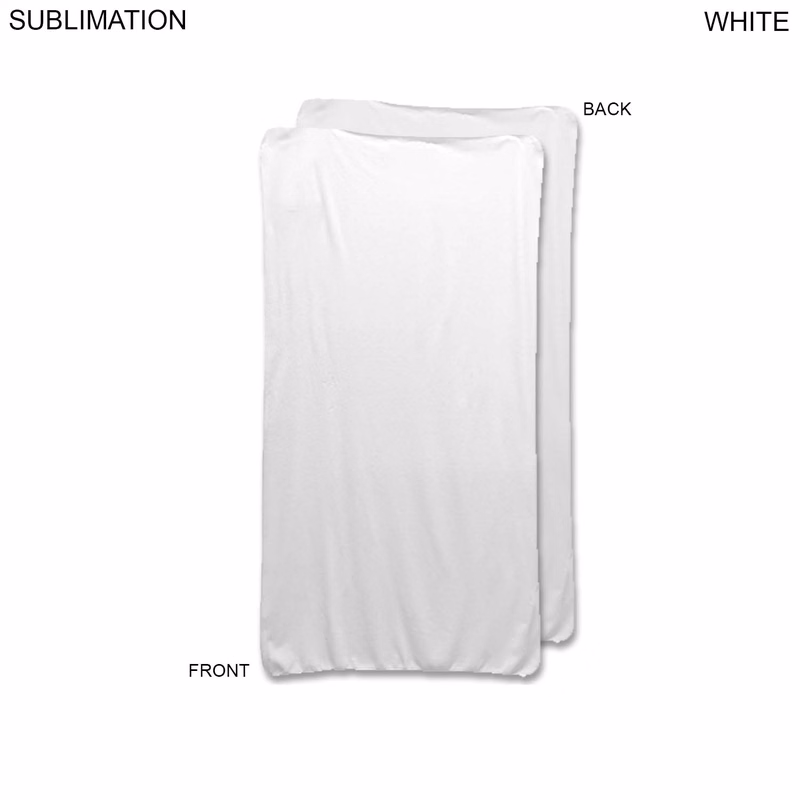 Ultra Soft and Smooth Microfleece White Stadium sized Blanket, 30x60, Blank Only