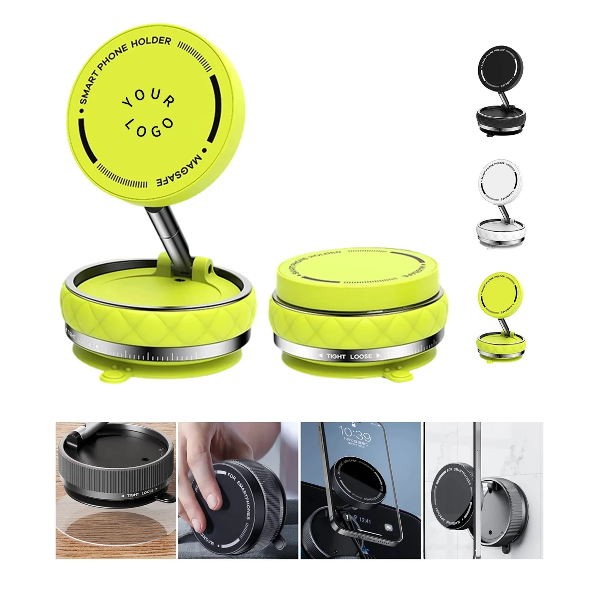 Zinc Alloy Folding Stand with Magnetic Device Holder 1