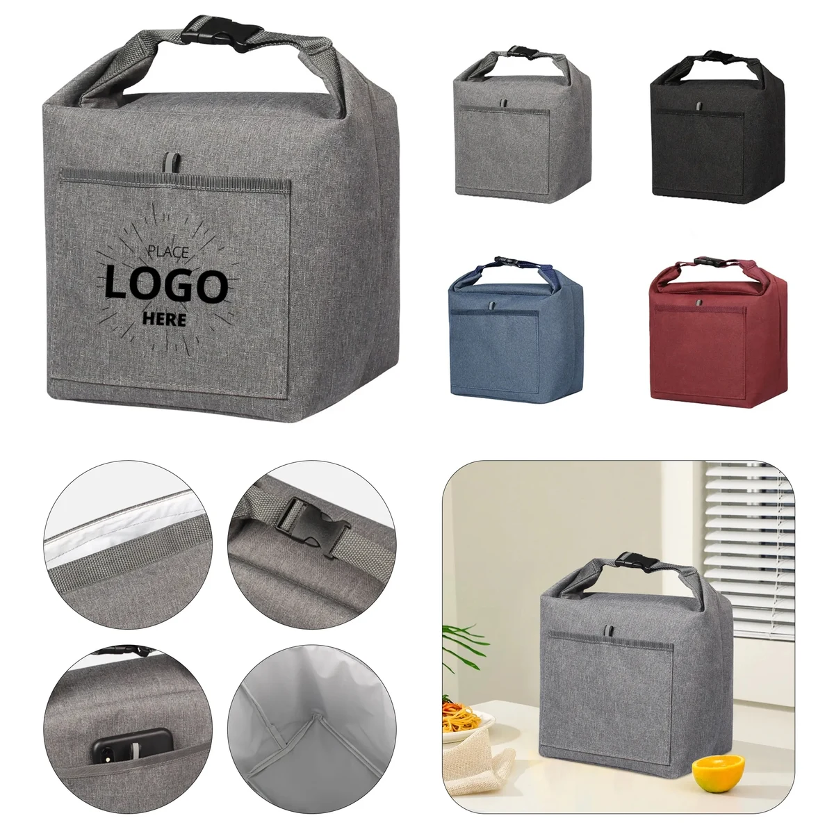 Insulated Lunch Bag With Terry 1