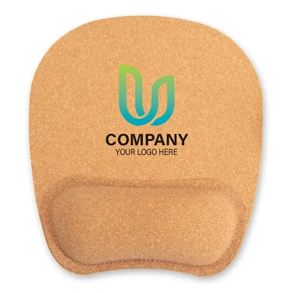 Custom Cork Mouse Pad With Wrist Rest 1