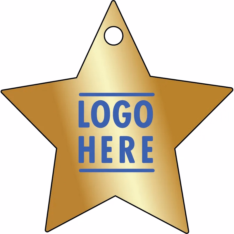 1/4" Recycled Wood Ornaments-Star