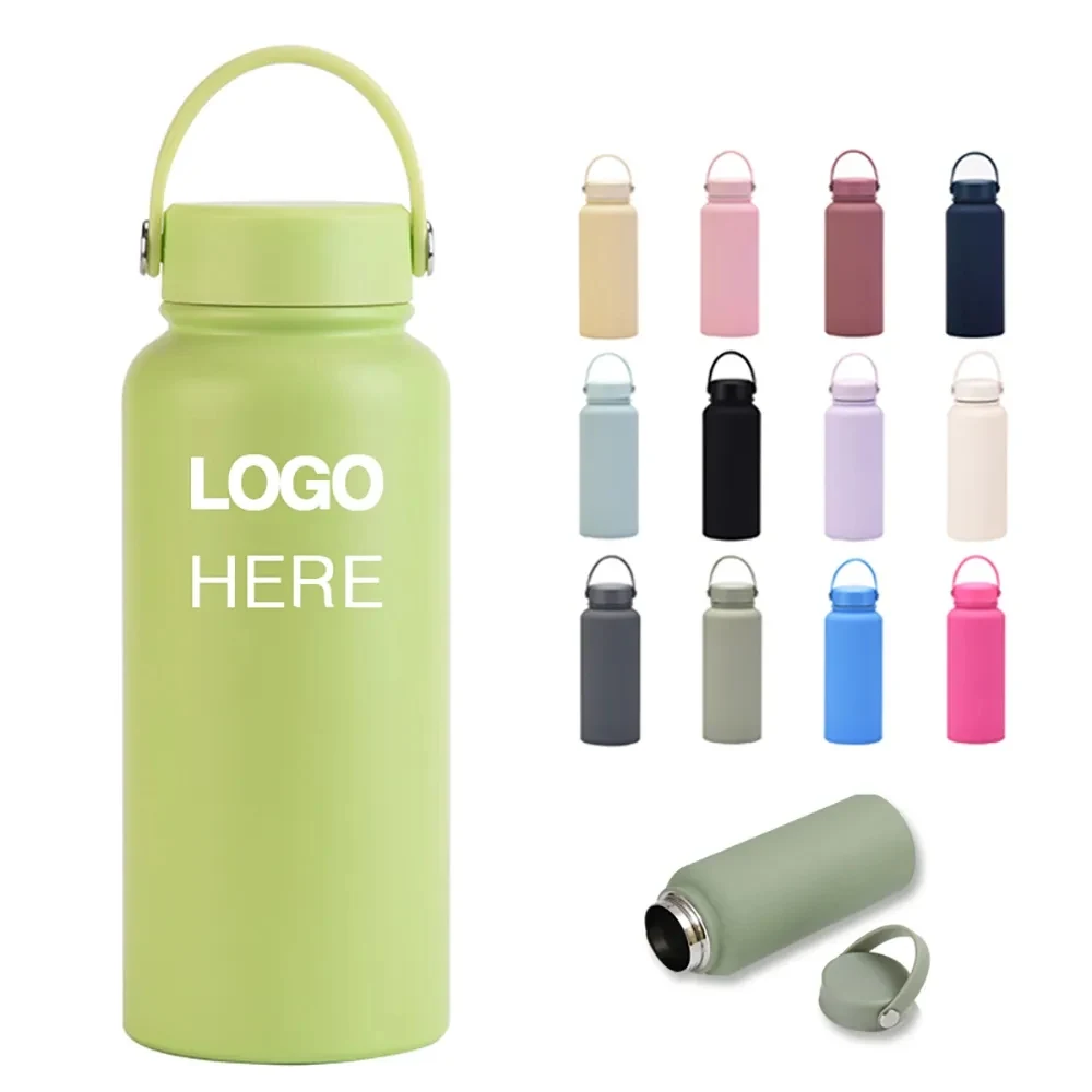 40 OZ Stainless Steel Travel Bottle, custom water bottle with logo imprint 1