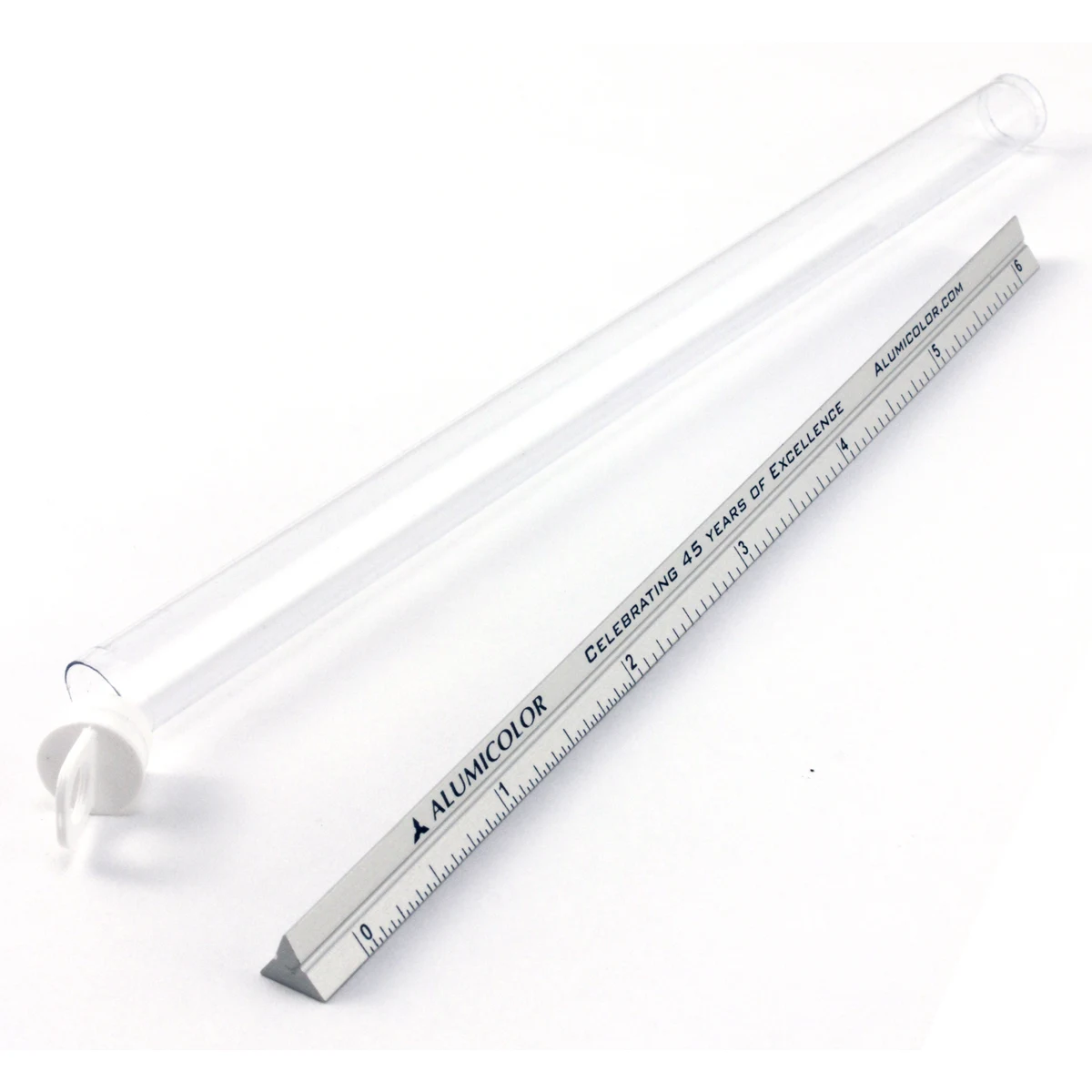 6" Everyday FLAT SIDE Center-Finding 3-sided Pocket Ruler 1