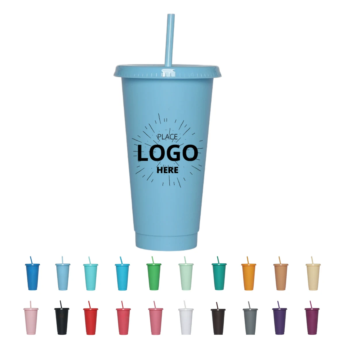 Plastic Tumbler With Straw 1