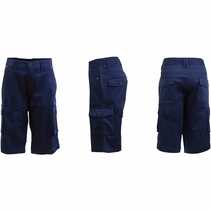 Junior Girls' School Uniform Shorts - Navy Size 1/2 - 15/16 Cargo Style