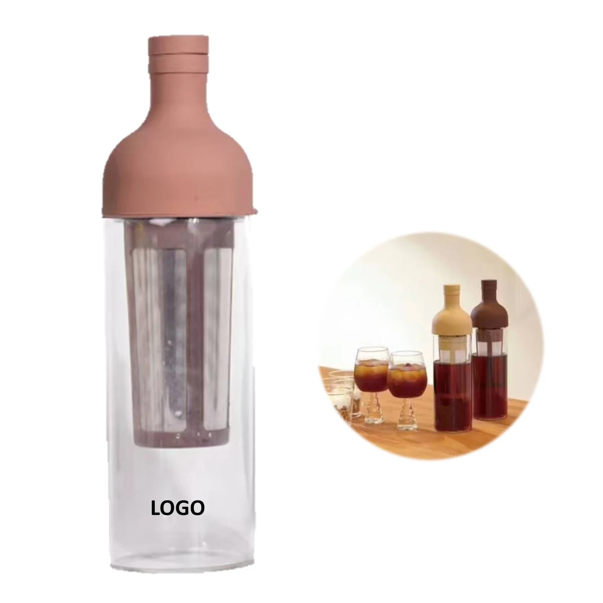 18 Oz. Cold Brew/Coffee/Tea Maker (Glass Bottle) 1