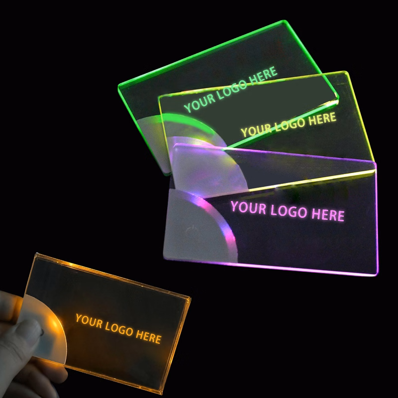 Custom LED Acrylic Light-Up Business Card