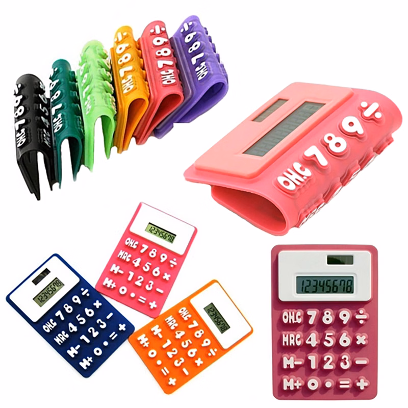 Solar Powered Silicone Calculator