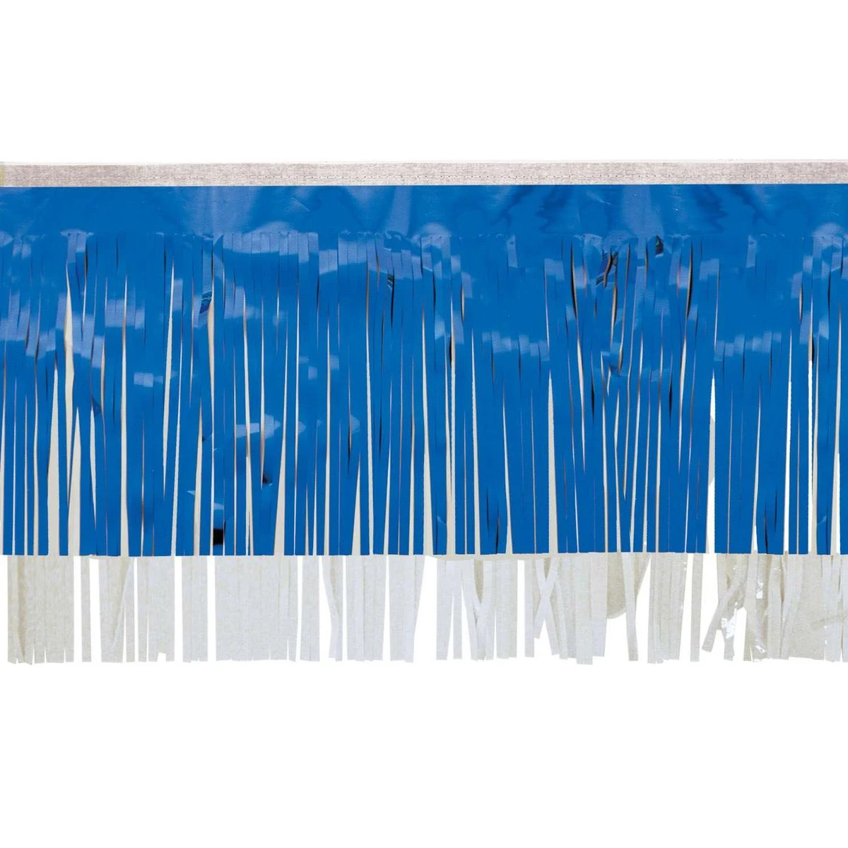 Victory Corps™ Metallic Blue & Standard White Fringe (15") 1
