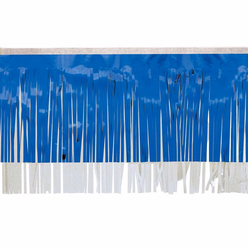Victory Corps™ Metallic Blue & Standard White Fringe (15")