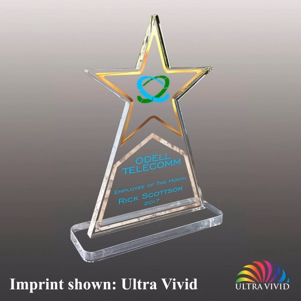 Acrylic Star Award - Ultra Vivid Coloring