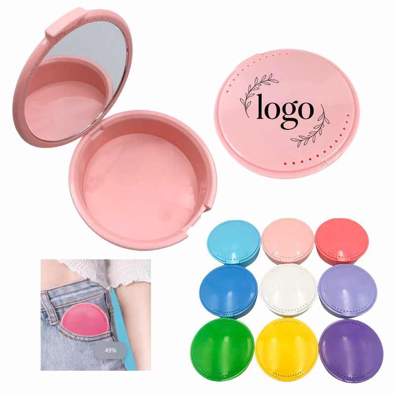 Convenient Round Invisible Braces Storage Case