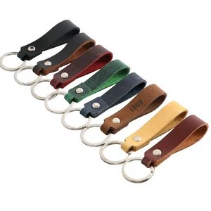 Classic Leather Keychain Ring For Stylish Key Organization 1